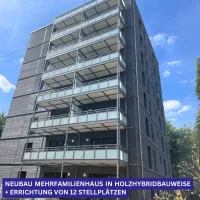 SiGeKo - Neubau Mehrfamilienhaus in Holzhybridbauweise und Errichtung von 12 Stellplätzen. Fürth